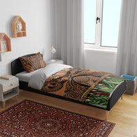 Polynesia Maui Tattoo Inspired Bedding Set Tropical Leaf Skirt Costume
