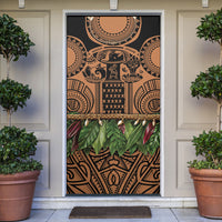 Polynesia Maui Tattoo Inspired Door Cover Tropical Leaf Skirt Costume