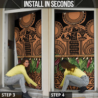Polynesia Maui Tattoo Inspired Door Cover Tropical Leaf Skirt Costume