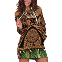 Polynesia Maui Tattoo Inspired Hoodie Dress Tropical Leaf Skirt Costume