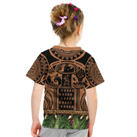 Polynesia Maui Tattoo Inspired Kid T Shirt Tropical Leaf Skirt Costume