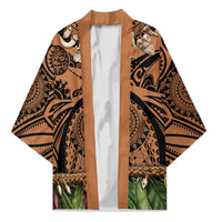 Polynesia Maui Tattoo Inspired Kimono Tropical Leaf Skirt Costume