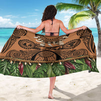 Polynesia Maui Tattoo Inspired Sarong Tropical Leaf Skirt Costume