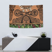Polynesia Maui Tattoo Inspired Tapestry Tropical Leaf Skirt Costume