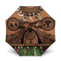 Polynesia Maui Tattoo Inspired Umbrella Tropical Leaf Skirt Costume