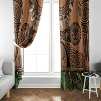 Polynesia Maui Tattoo Inspired Window Curtain Tropical Leaf Skirt Costume