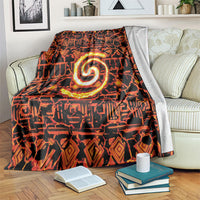 Polynesia Lava Monster Cosplay Blanket Fiery Glowing Volcano Crack Pattern