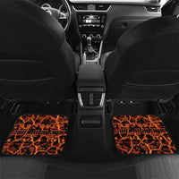 Polynesia Lava Monster Cosplay Car Mats Fiery Glowing Volcano Crack Pattern