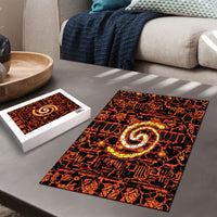 Polynesia Lava Monster Cosplay Puzzle Fiery Glowing Volcano Crack Pattern