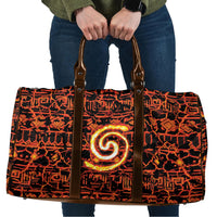 Polynesia Lava Monster Cosplay Travel Bag Fiery Glowing Volcano Crack Pattern