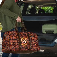 Polynesia Lava Monster Cosplay Travel Bag Fiery Glowing Volcano Crack Pattern