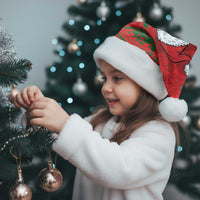 Guam Christmas Santa Hat Chamorro Seal Hat Santa Tribal Waves - Polynesian Pride