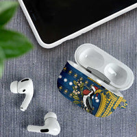 Nauru Christmas AirPods Case Frigatebird Bird Santa Tribal Waves DT05 - Polynesian Pride