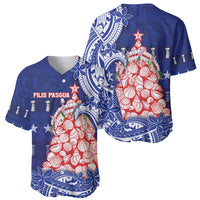 Northern Mariana Islands Christmas Baseball Jersey Seashell Xmas Tree Tribal Waves - Polynesian Pride