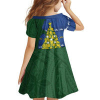 Solomon Islands Christmas Family Matching Mermaid Dress and Hawaiian Shirt Seashell Xmas Tree Tribal Waves DT05 - Polynesian Pride