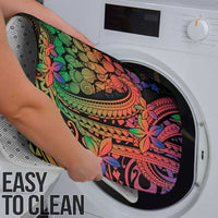 New Caledonia Christmas Bathroom Set Seashell Xmas Tree Tribal Waves - Polynesian Pride