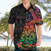 New Caledonia Christmas Hawaiian Shirt Seashell Xmas Tree Tribal Waves - Polynesian Pride