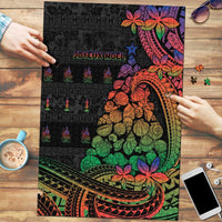 New Caledonia Christmas Puzzle Seashell Xmas Tree Tribal Waves - Polynesian Pride