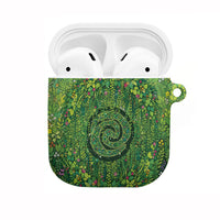 Polynesia Mother Nature AirPods Case Glowing Heart Spiral Tropical Vine Floral