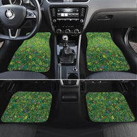 Polynesia Mother Nature Car Mats Glowing Heart Spiral Tropical Vine Floral