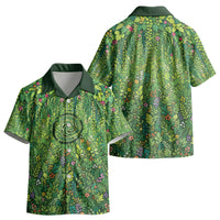 Polynesia Mother Nature Kid Hawaiian Shirt Glowing Heart Spiral Tropical Vine Floral