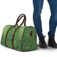 Polynesia Mother Nature Travel Bag Glowing Heart Spiral Tropical Vine Floral