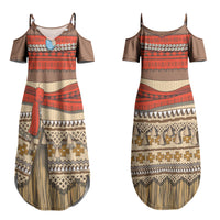 Polynesia Ocean Princess Inspired Cosplay Costume Couples Matching Summer Maxi Dress and Hawaiian Shirt