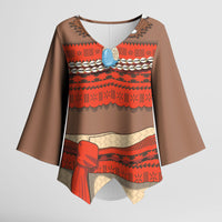 Polynesia Ocean Princess Inspired Cosplay Costume Kimono Sleeve Blouse