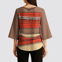Polynesia Ocean Princess Inspired Cosplay Costume Kimono Sleeve Blouse