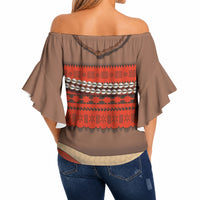 Polynesia Ocean Princess Inspired Cosplay Costume Off Shoulder Wrap Waist Top