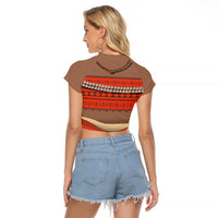 Polynesia Ocean Princess Inspired Cosplay Costume Raglan Cropped T Shirt