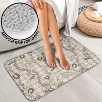 Hawaii Palaka Cowboy Bathroom Set Shell Maile Lei With Western Patterns - Polynesian Pride