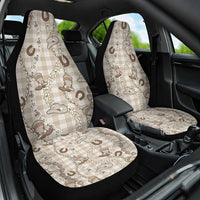 Hawaii Palaka Cowboy Car Seat Cover Shell Maile Lei With Western Patterns - Polynesian Pride