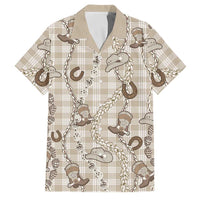 Hawaii Palaka Cowboy Family Matching Long Sleeve Bodycon Dress and Hawaiian Shirt Shell Maile Lei With Western Patterns - Polynesian Pride