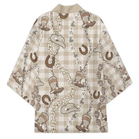 Hawaii Palaka Cowboy Kimono Shell Maile Lei With Western Patterns - Polynesian Pride