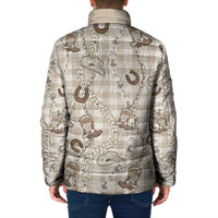 Hawaii Palaka Cowboy Padded Jacket Shell Maile Lei With Western Patterns - Polynesian Pride