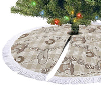 Hawaii Palaka Cowboy Tree Skirt Shell Maile Lei With Western Patterns - Polynesian Pride