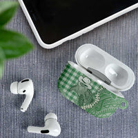 Green Hawaii Palaka Cowboy Turtle AirPods Case Hawaiian Paniolo Puakenikeni Maile Lei - Polynesian Pride