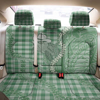 Green Hawaii Palaka Cowboy Turtle Back Car Seat Cover Hawaiian Paniolo Puakenikeni Maile Lei - Polynesian Pride