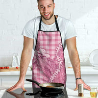 Pink Hawaii Palaka Cowboy Turtle Apron Hawaiian Paniolo Puakenikeni Maile Lei - Polynesian Pride