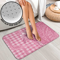 Pink Hawaii Palaka Cowboy Turtle Bathroom Set Hawaiian Paniolo Puakenikeni Maile Lei - Polynesian Pride