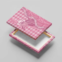 Pink Hawaii Palaka Cowboy Turtle Canvas Wall Art Hawaiian Paniolo Puakenikeni Maile Lei - Polynesian Pride