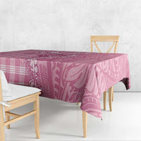 Pink Hawaii Palaka Cowboy Turtle Tablecloth Hawaiian Paniolo Puakenikeni Maile Lei - Polynesian Pride
