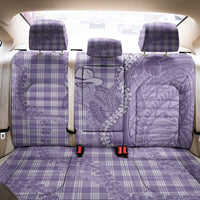 Purple Hawaii Palaka Cowboy Turtle Back Car Seat Cover Hawaiian Paniolo Puakenikeni Maile Lei - Polynesian Pride