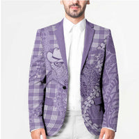 Purple Hawaii Palaka Cowboy Turtle Blazer Hawaiian Paniolo Puakenikeni Maile Lei - Polynesian Pride