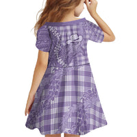 Purple Hawaii Palaka Cowboy Turtle Family Matching Tank Maxi Dress and Hawaiian Shirt Hawaiian Paniolo Puakenikeni Maile Lei - Polynesian Pride