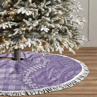 Purple Hawaii Palaka Cowboy Turtle Tree Skirt Hawaiian Paniolo Puakenikeni Maile Lei - Polynesian Pride