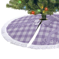 Purple Hawaii Palaka Cowboy Turtle Tree Skirt Hawaiian Paniolo Puakenikeni Maile Lei - Polynesian Pride