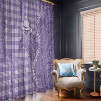 Purple Hawaii Palaka Cowboy Turtle Window Curtain Hawaiian Paniolo Puakenikeni Maile Lei - Polynesian Pride
