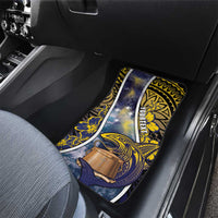 Tokelau Car Mats National Badge Waves Style